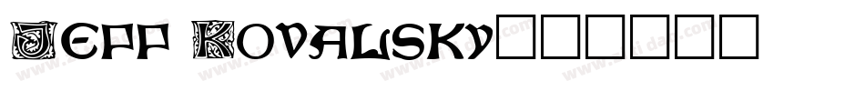 Jeff Kovalsky字体转换